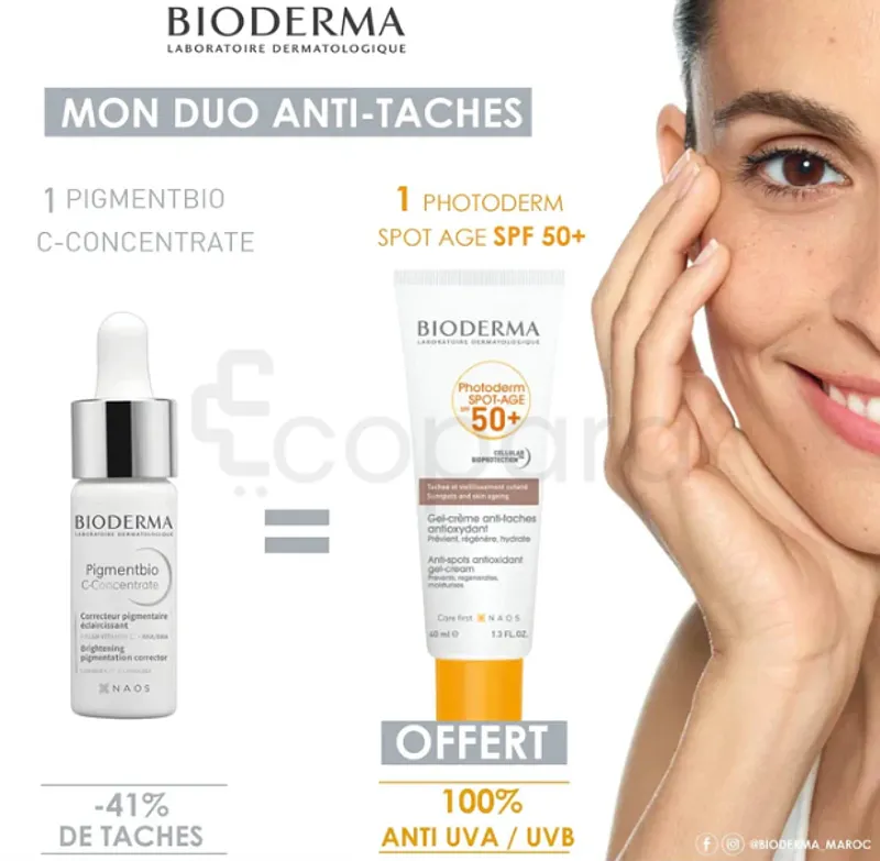 BIODERMA COFFRET PIGMENT C-CONCENTRATE 15ML + PHOTODERM SPOT AGE OFFERT