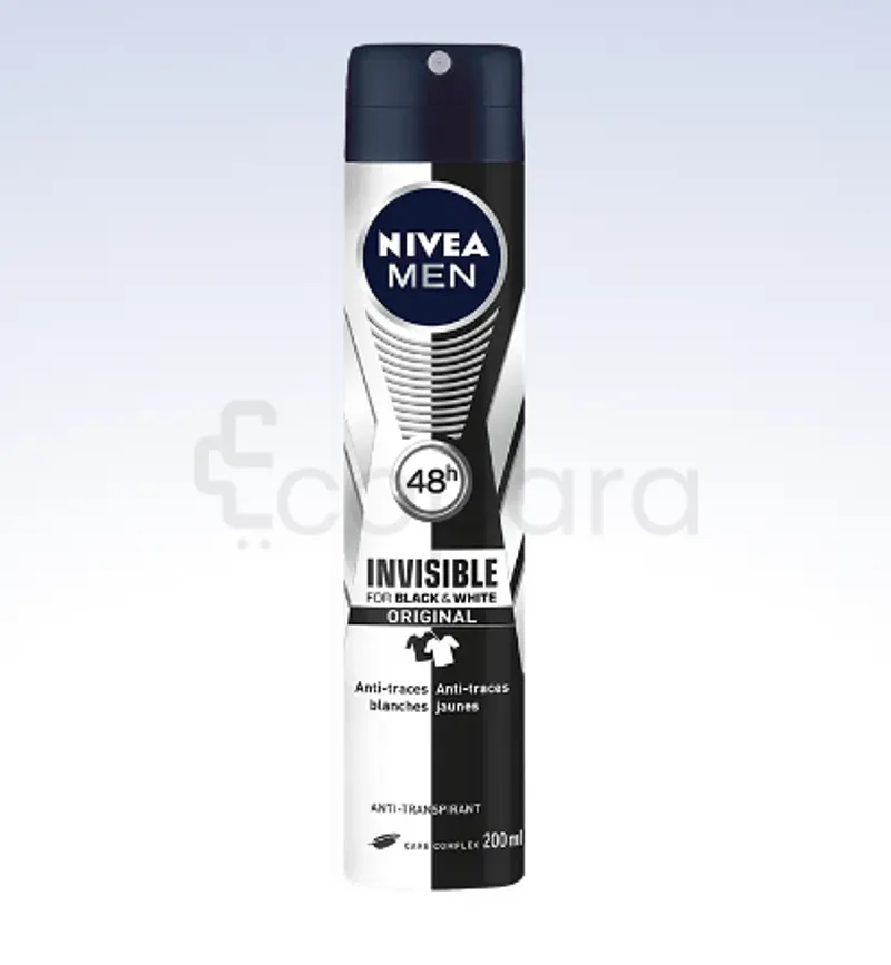NIVEA DEODORANT SPRAY BLACK ET WHITE INVISIBLE