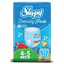 SLEEPY NATURAL SWIMMING ECO TRAINING PANTS MAXI TAILLE 4-5 BOITE DE 17