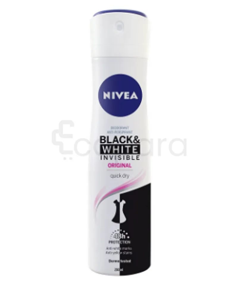 NIVEA DEODORANT INVISIBLE BLACK AND WHITE ORIGINAL 5EN1 48H 200ML