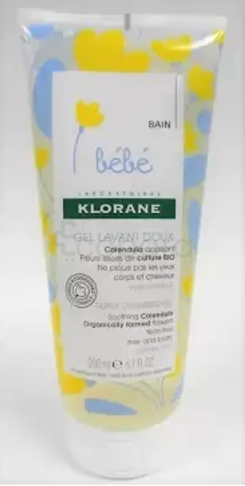KLORANE BEBE GEL DOUCEUR MOUSSANT CORPS ET CHEVEUX 200ML