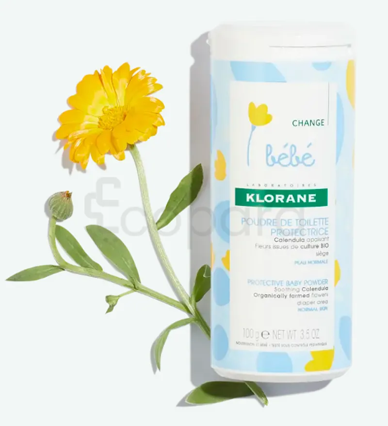 KLORANE BEBE POUDRE DE TOILETTE PROTECTRICE 100G