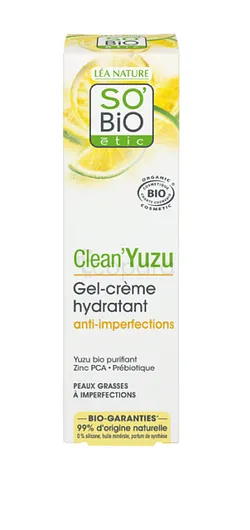 SO BIO CLEAN YUZU GEL CREME HYDRATANT ANTI IMPERFECTIONS 40ML