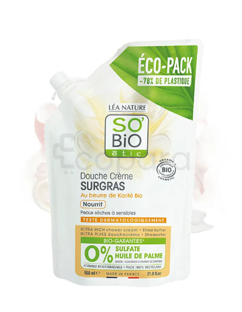 SO BIO ETIC DOUCHE CREME SURGRAS AU BEURRE DE KARITE BIO 450ML