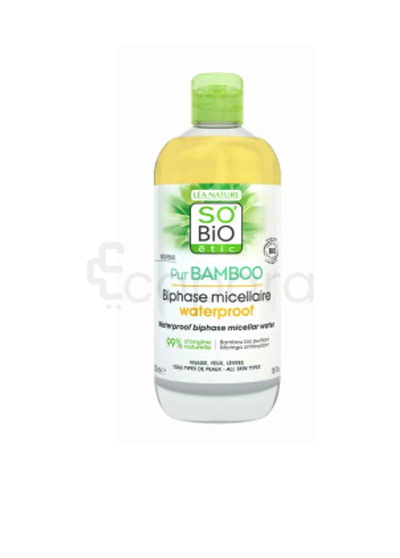 SO'BIO PUR BAMBO BIPHASE MICELLAIRE WATERPROOF 500ML