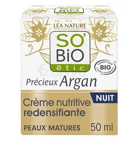 SO'BIO PRECIEUX ARGAN CREME NUTRITIVE NUIT 50ML