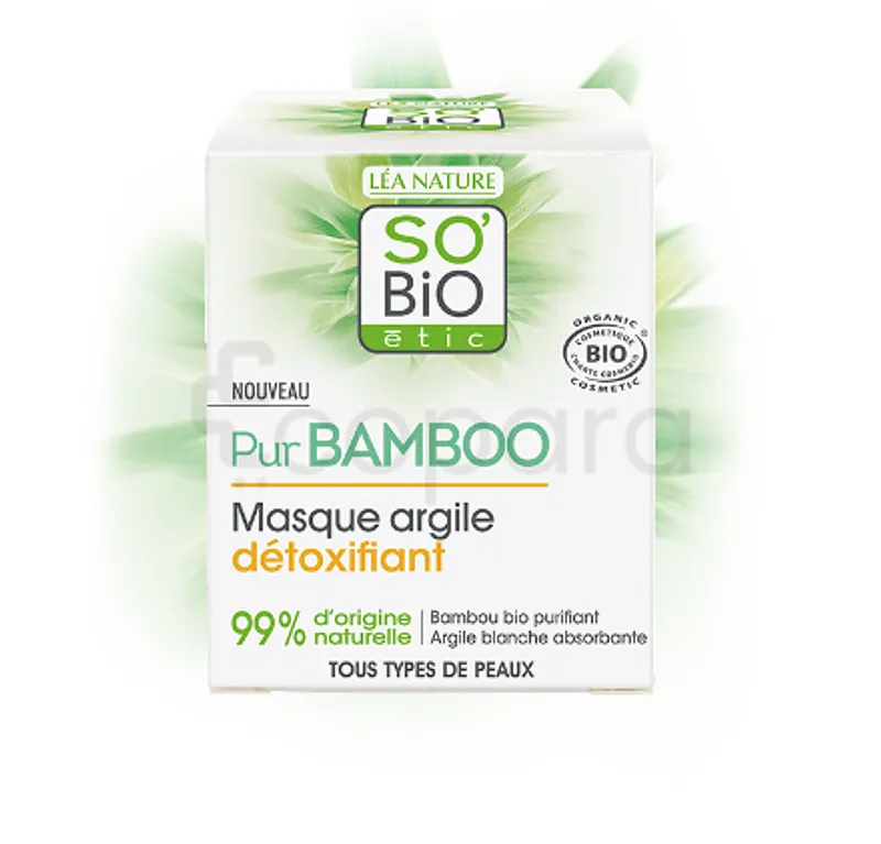 SO'BIO ETIC PUR BAMBO MASQUE ARGILE DETOXIFIANT 50ML