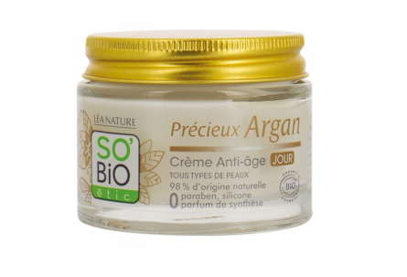 SO'BIO ETIC PRECIEUX ARGAN CREME JOUR LEGERE ANTI-AGE 50ML