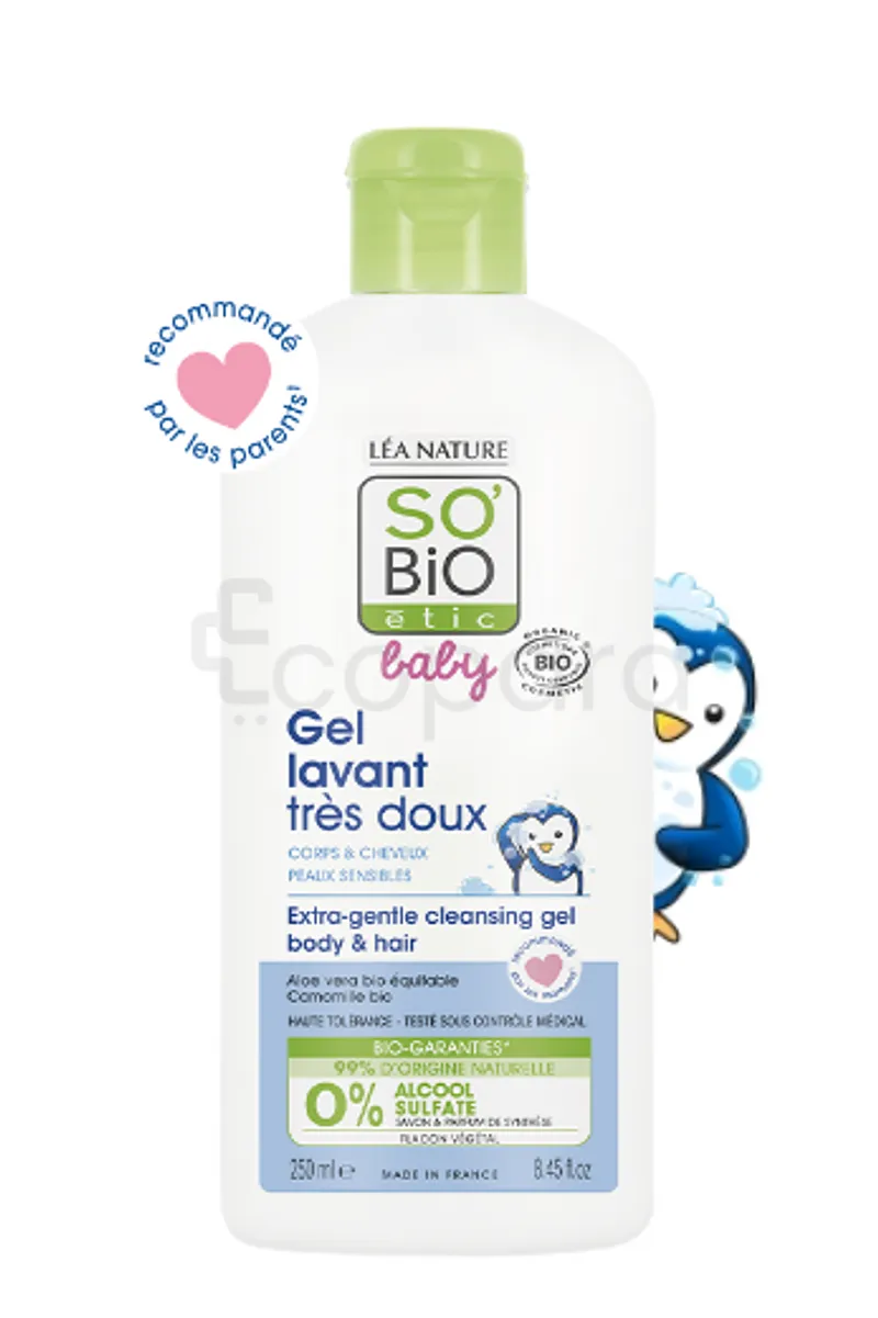 SO'BIO BABY GEL LAVANT TRES DOUX 250ML
