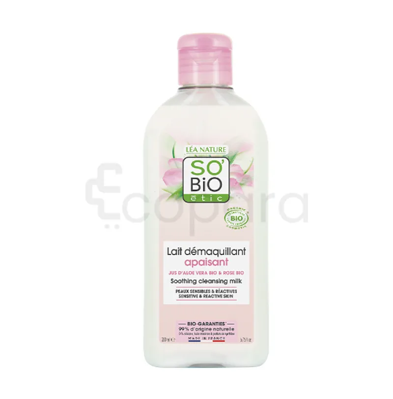 SO'BIO ETIC LAIT DEMAQUILLANT ALOE VERA 200ML