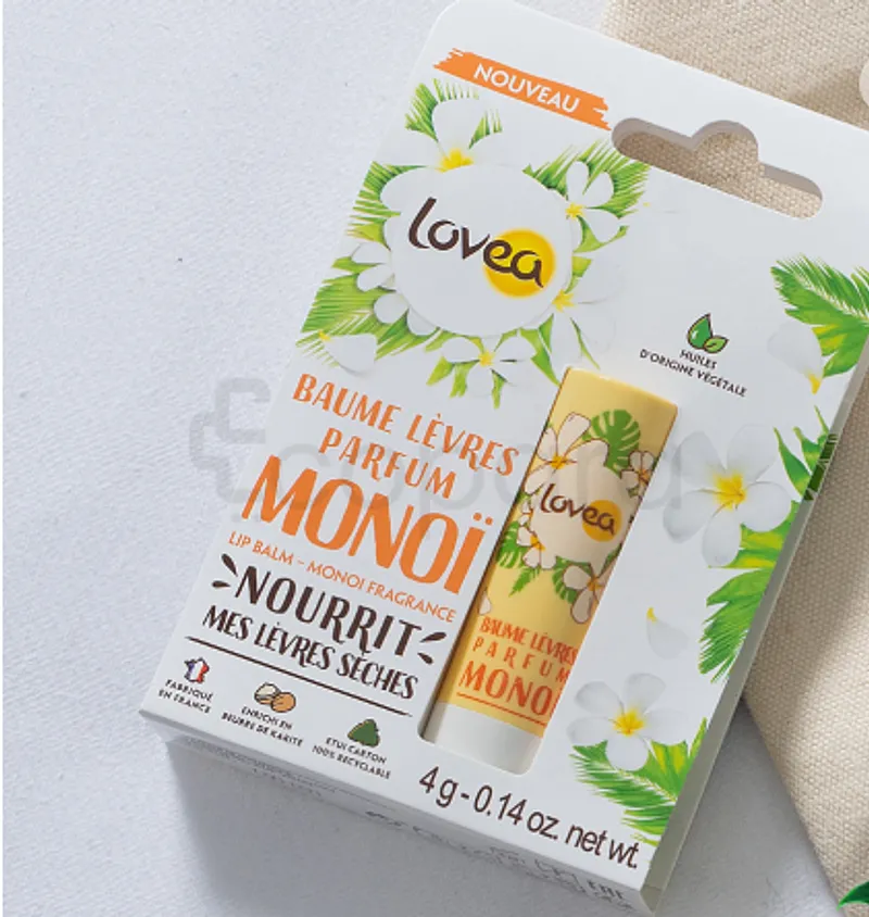 LOVEA BAUME A LEVRES PARFUM MONOI 4G