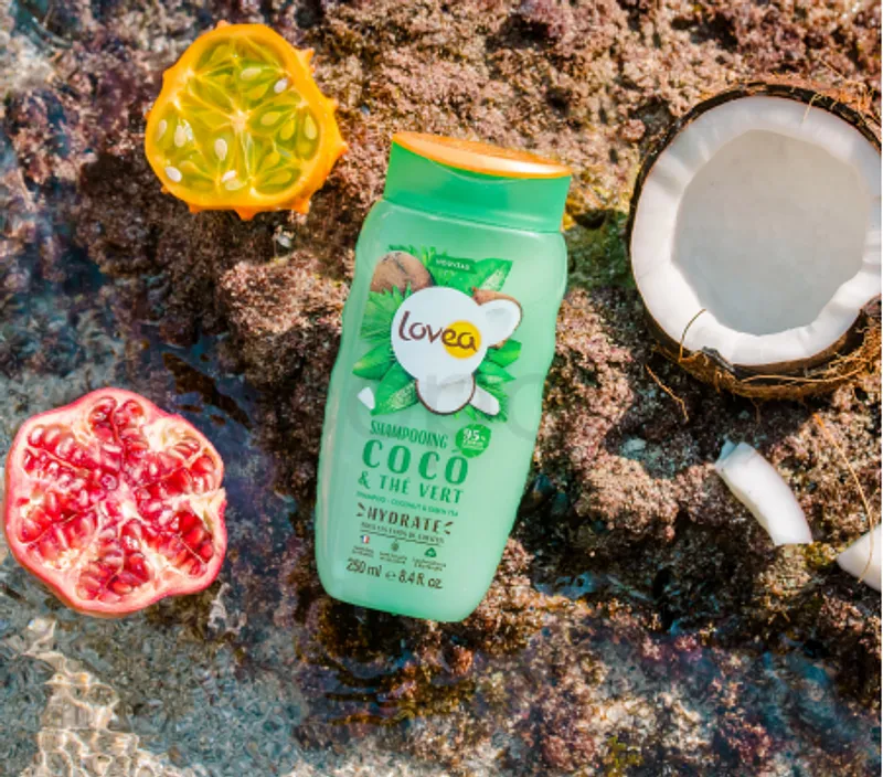 LOVEA SHAMPOOING COCO ET THE VERT TOUS TYPE DE CHEVEUX 250ML