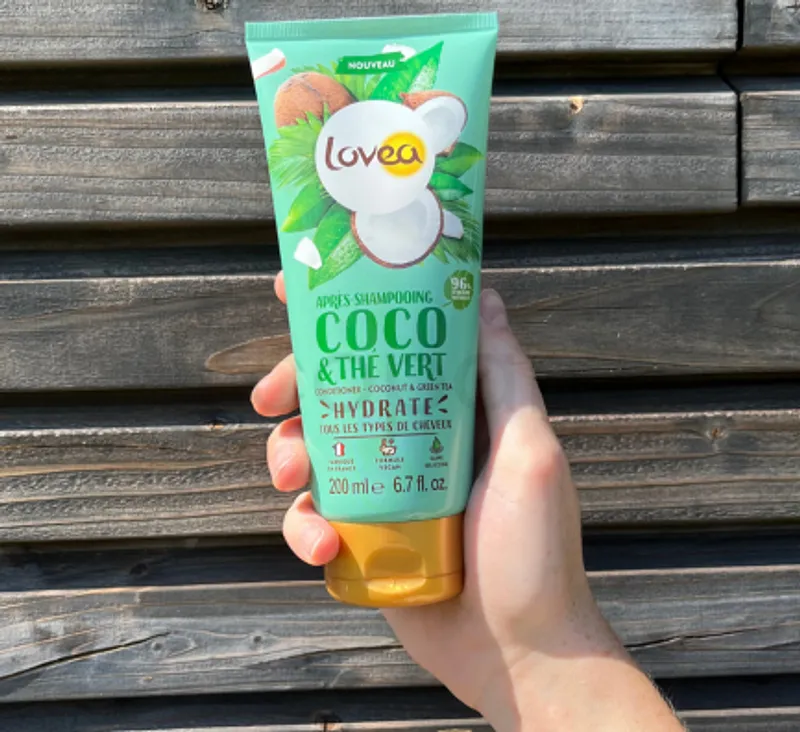 LOVEA APRES SHAMPOOING COCO ET THE VERT TOUS TYPE DE CHEVEUX 200ML