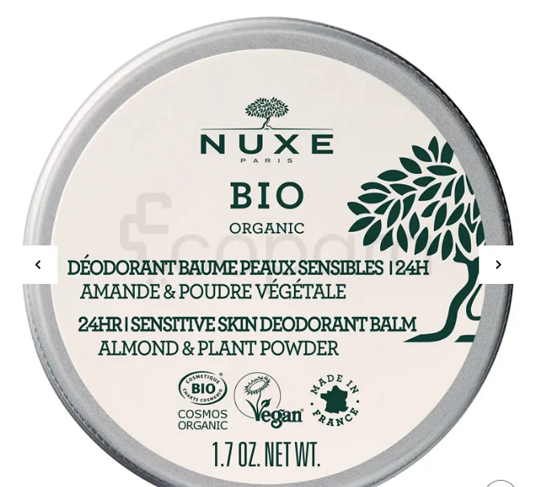 NUXE BIO DEODORANT BAUME PEAUX SENSIBLES 124H 50G