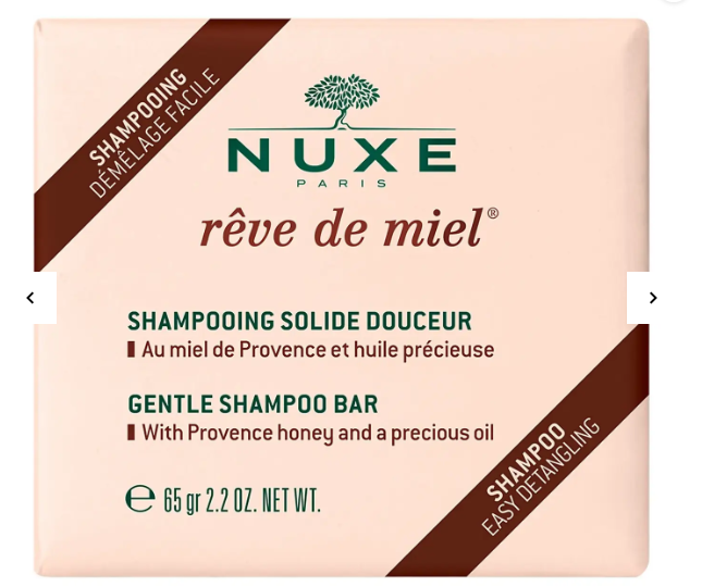 NUXE REVE DE MIEL SHAMPOOING SOLIDE DOUCEUR 65G