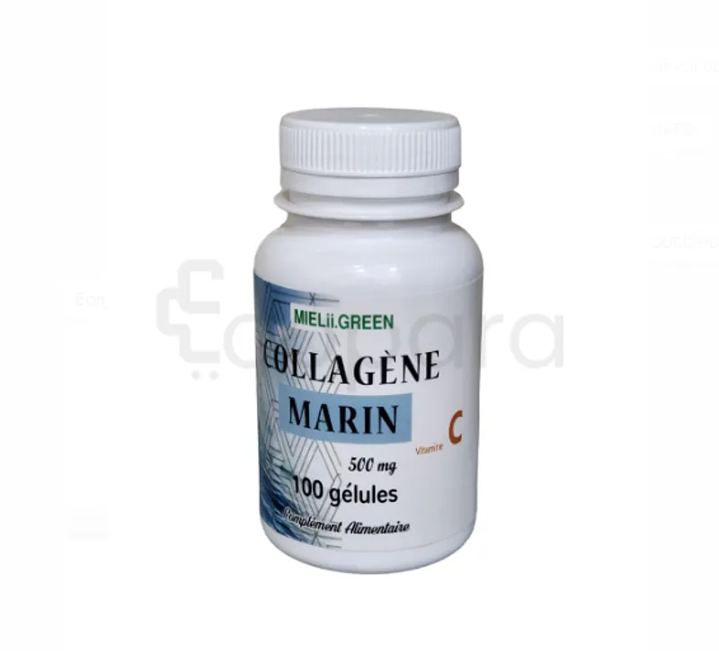 MIELII GREEN COLLAGENE MARIN & VITAMINE C 500G BOITE DE 100 GELULES