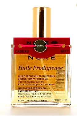 NUXE HUILE PRODIGIEUSE HUILE SECHE MULTI-FONCTIONS 100ML + BRACELET AMOUR OFFERT