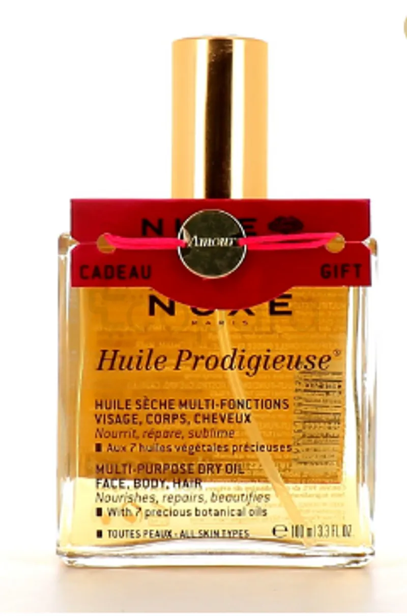 NUXE HUILE PRODIGIEUSE HUILE SECHE MULTI-FONCTIONS 100ML + BRACELET AMOUR OFFERT