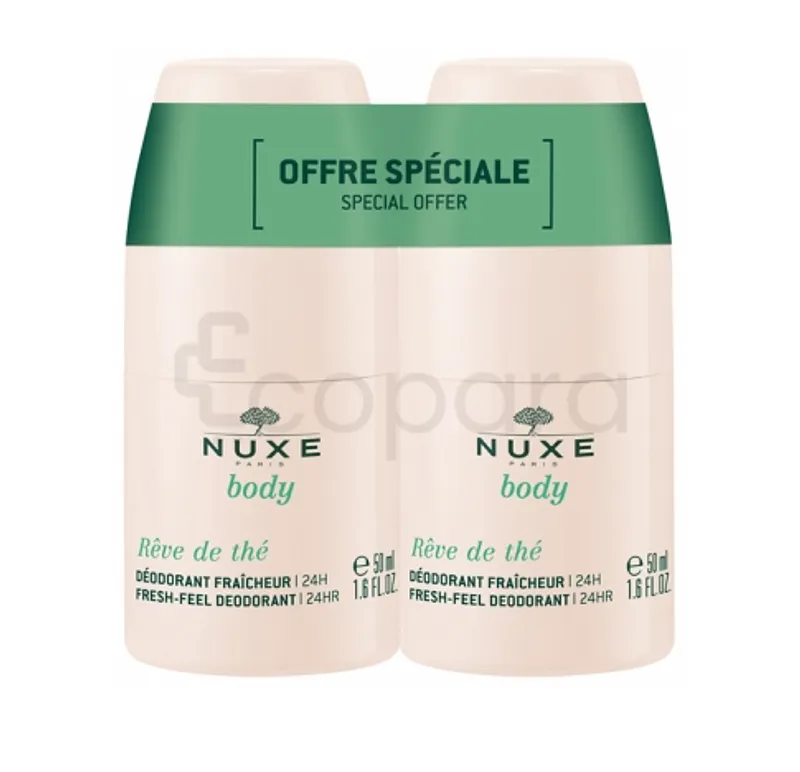NUXE BODY REVE DE THE DEODORANT FRAICHEUR 24H 2*50ML