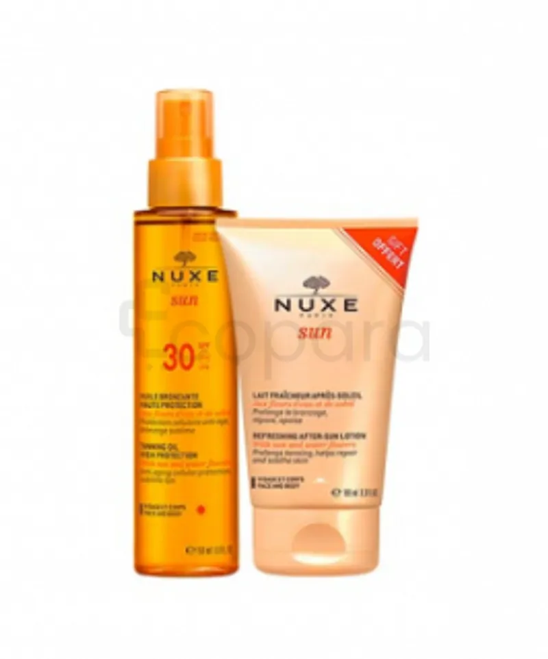 NUXE PACK SUN HUILE SPF30 150ML + LAIT FRAICHEUR 50ML