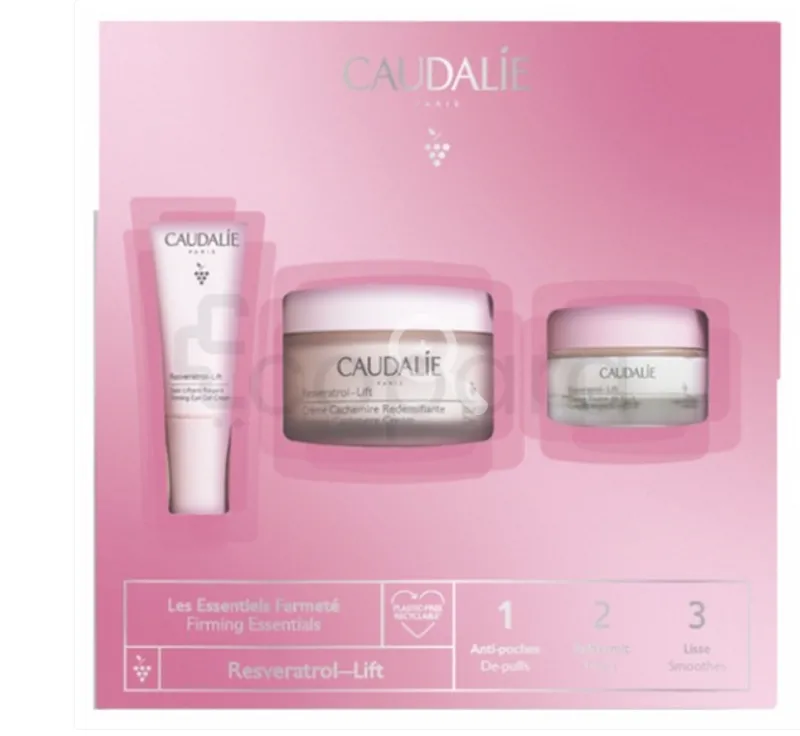 CAUDALIE PACK RESVERATROL-LIF CREME CACHEMIRE 50ML + SOIN LIFTANT REGARD RESVERATROL 5ML + CREME TISANE DE NUIT 15ML