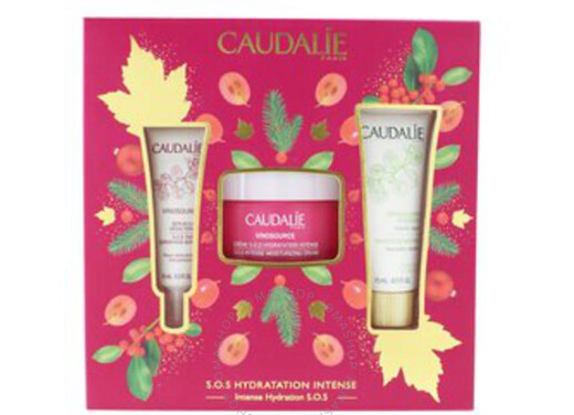 CAUDALIE VINOSOURCE SERUM S.O.S DESALTERANT 10ML+ VINOSOURCE CREME S.O.S HYDRATATION INTENSE + MASQUE CREME HYDRATANT 15ML