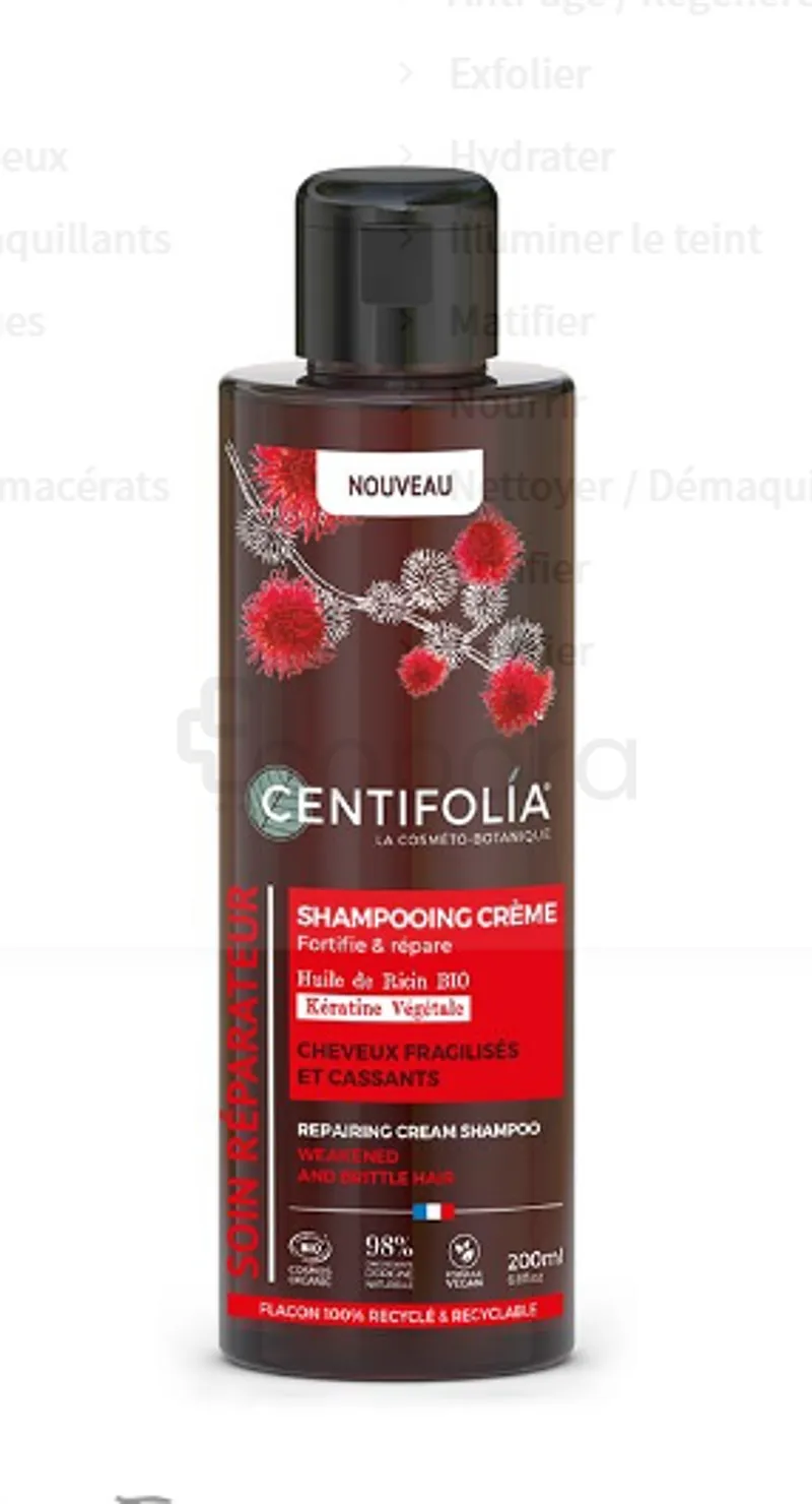 CENTIFOLIA SHAMPOOING CREME REPARATEUR CHEVEUX FRAGILISES ET CASSANTS 500ML