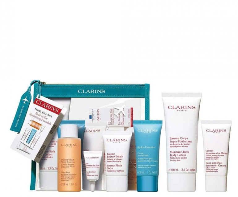 CLARINS COFFRET VOYAGE HYDRATANT TÊTE AUX PIEDS