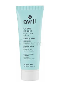AVRIL CREME DE NUIT A L'HUILE DE PEPINS DE RAISIN BIO