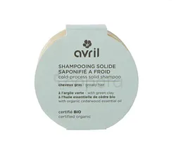 AVRIL SHAMPOOING SOLIDE A FROID CHEVEUX GRAS BIO 100G