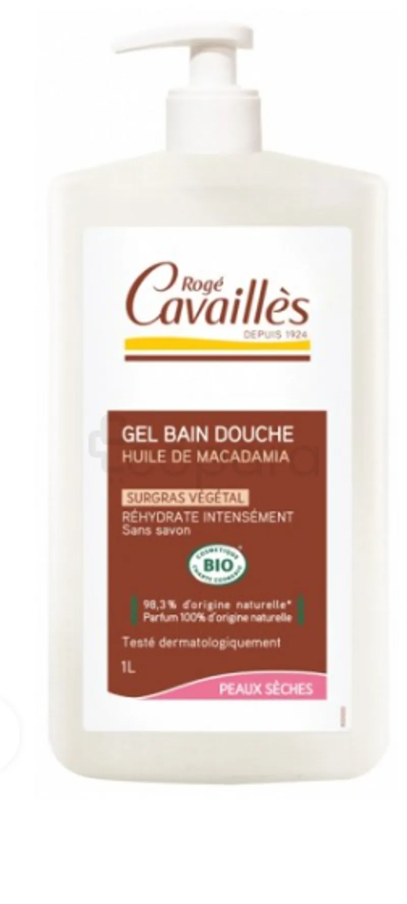 ROGE CAVAILLES GEL BAIN DOUCHE HUILE DE MACADAMIA 1L