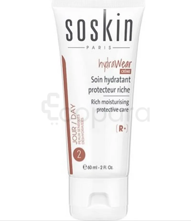 SOSKIN HYDRAWEAR SOIN HYDRATANT PROTECTEUR RICHE 60ML
