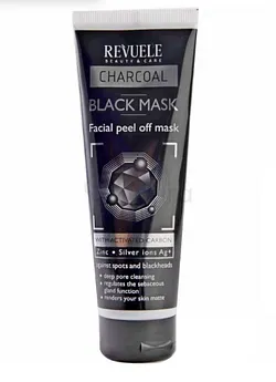 REVUELE CHARCOAL BLACK MASK FACIAL PEEL OFF MASK 80ML