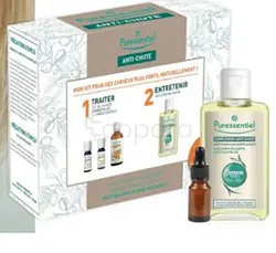 PURESSENTIEL KIT ANTI-CHUTE HUILE REVITALISANTE 100ML + HUILE VEGETALE ARGAN 50ML + HUILE ESSENTIELLE GINGEMBRE FRAIS 5ML + HUILE ESSENTIELLE LEMONGRASS 10ML + 1 FLACON VIDE 30ML OFFERT