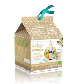 PURESSENTIEL PACK AROMA EXPERT FIN D'ANNÉE DIFFUSEUR BOIS + HUILE ESSENTIELLE ORANGE