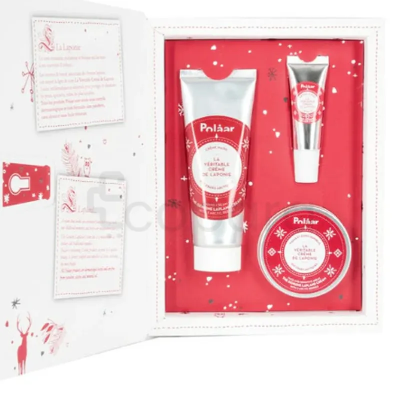POLAAR COFFRET LAPONIE CREME 50ML + CREME MAINS 75ML + BAUME A LEVRES 15G OFFERT