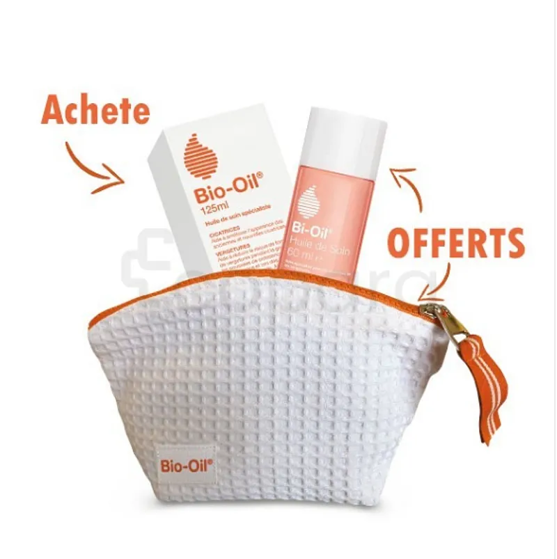 BIO-OIL PACK HUILE 125ML + HUILE 60ML + TROUSSE OFFERTE