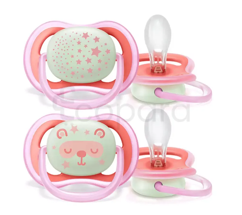 AVENT SUCETTE ULTRA AIR NIGHT GIRL 6-18MOIS REFERENCE SCF376/22