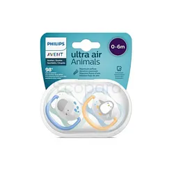 AVENT SUCETTE ULTRA AIR ANIMALS 0-6MOIS REFERENCE SCF080/05