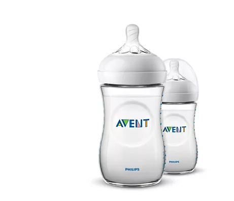 AVENT NATUREL 2 BIBERONS A COL LARGE 260ML REFERENCE SCF033/27