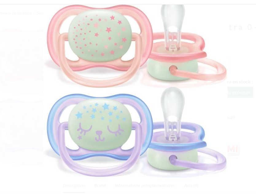 AVENT SUCETTE AIR NIGHT TIME MIX REFERENCE 376/23