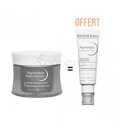 BIODERMA PACK PIGMENTBIO SOIN DE NUIT ECLAIRCISSANT 50ML + PIGMENTBIO DAYLY CARE SPF50+ 40ML OFFERT