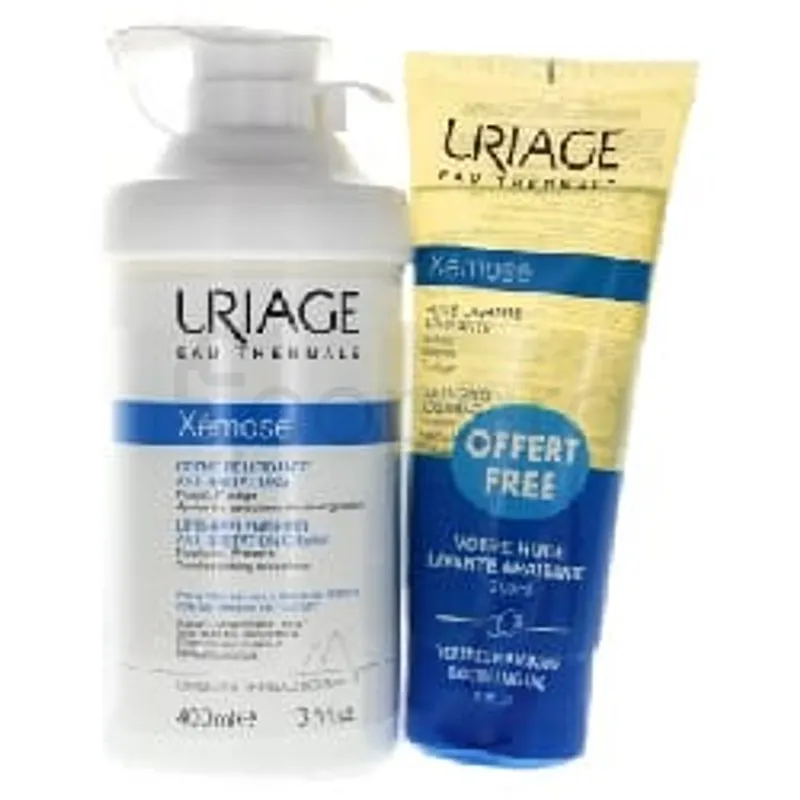 URIAGE XEMOSE DUO CREME RELIPIDIANTE 400ML + HUILE LAVANTE 200ML