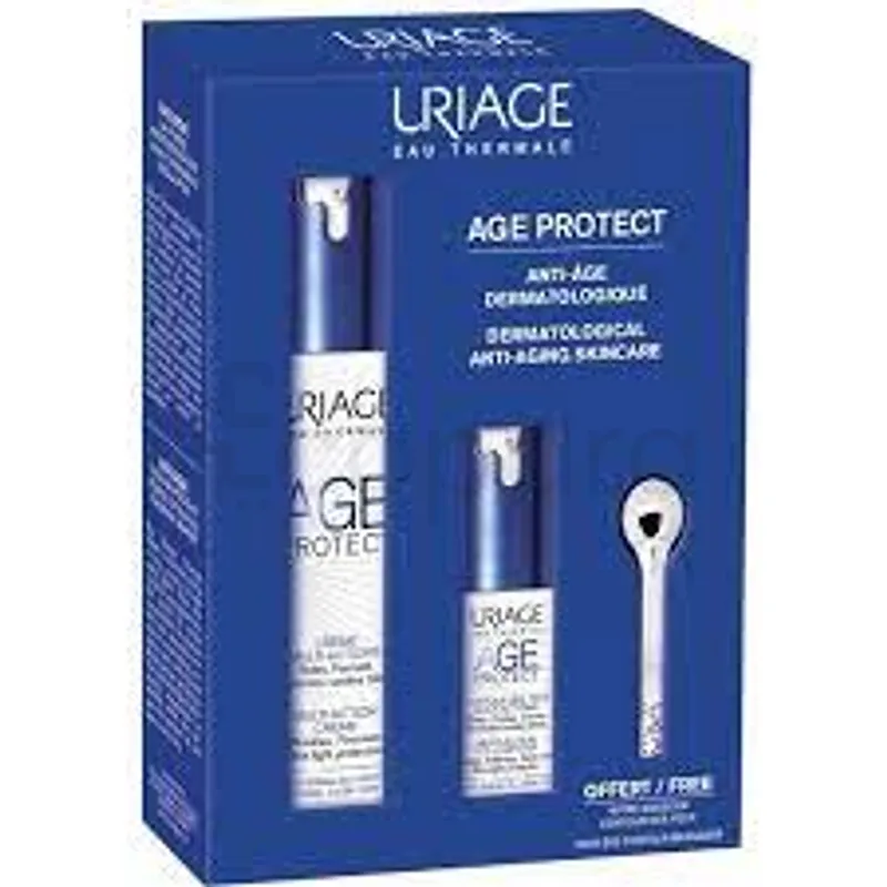 URIAGE PACK EAU THERMALE AGE PROTECT FLUIDE ACHETE 40ML + 1ER AGE PROTECT CONTOUR YEUX OFFERT