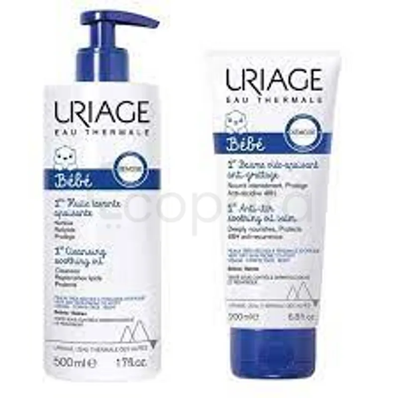 URIAGE BEBE PACK PROMOTION 1ERE HUILE LAVANTE 500ML + 1ERE BAUME 200ML