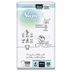 SLEEPY BIO NATURAL CULOTTES DOUBLE JUMBO MAXI 7-14KG TAILLE 4 BOITE DE 48