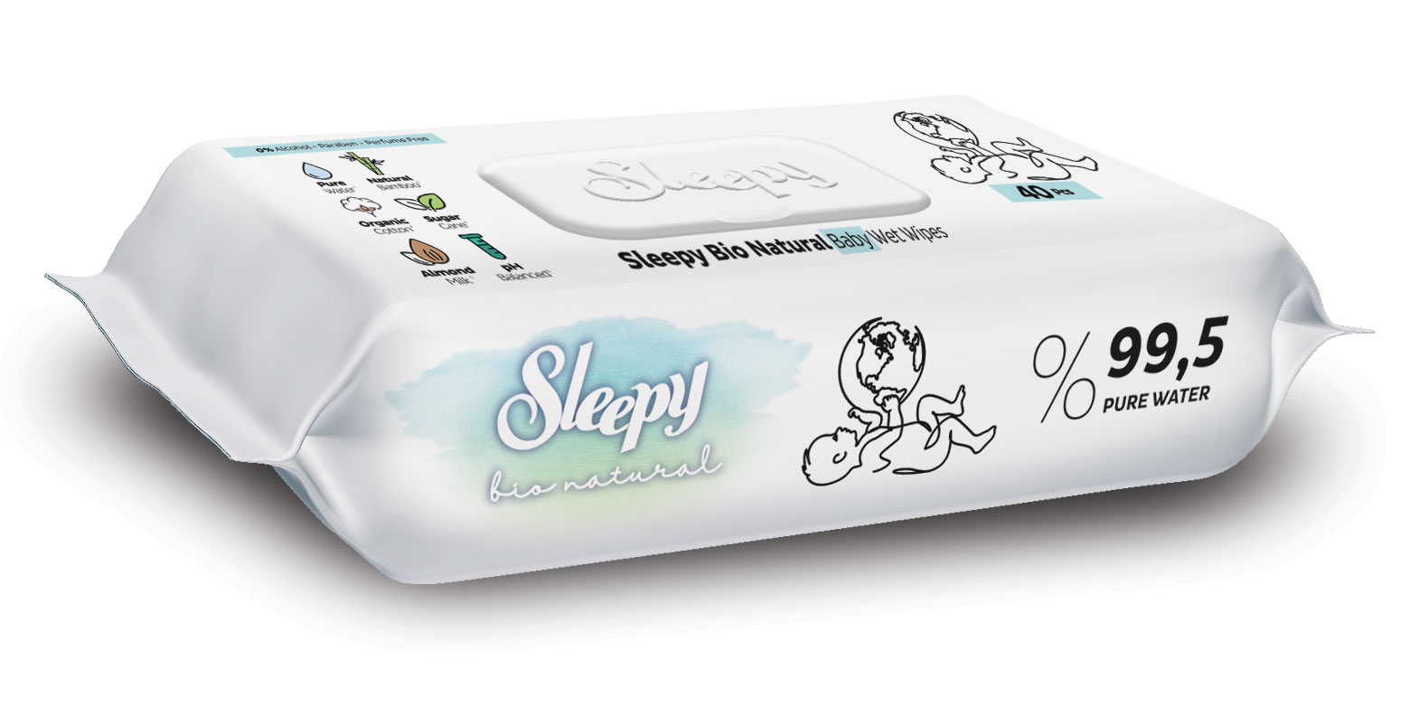 SLEEPY NATURAL NOUVEAU NE LINGETTES BOITE DE 42
