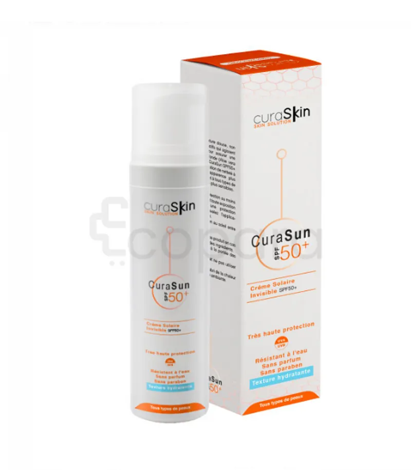 CURASKIN CURASUN CREME SOLAIRE INVISIBLE SPF50+ 50ML