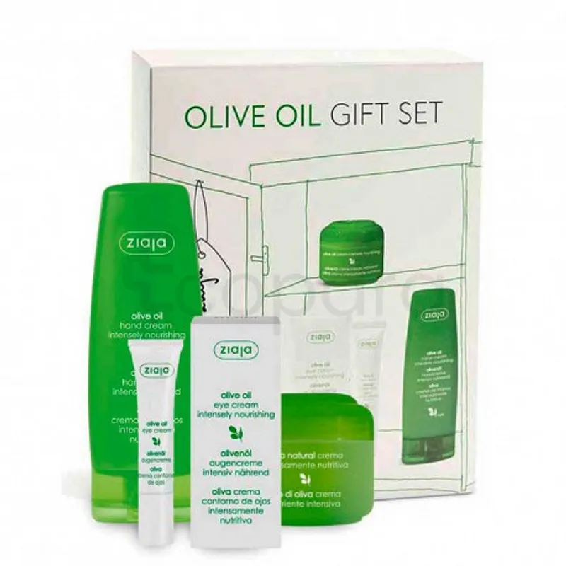 ZIAJA COFFRET OLIVE CREME HYDRATANTE 50ML + CONTOUR DES YEUX 15ML + CREME MAINS 80ML