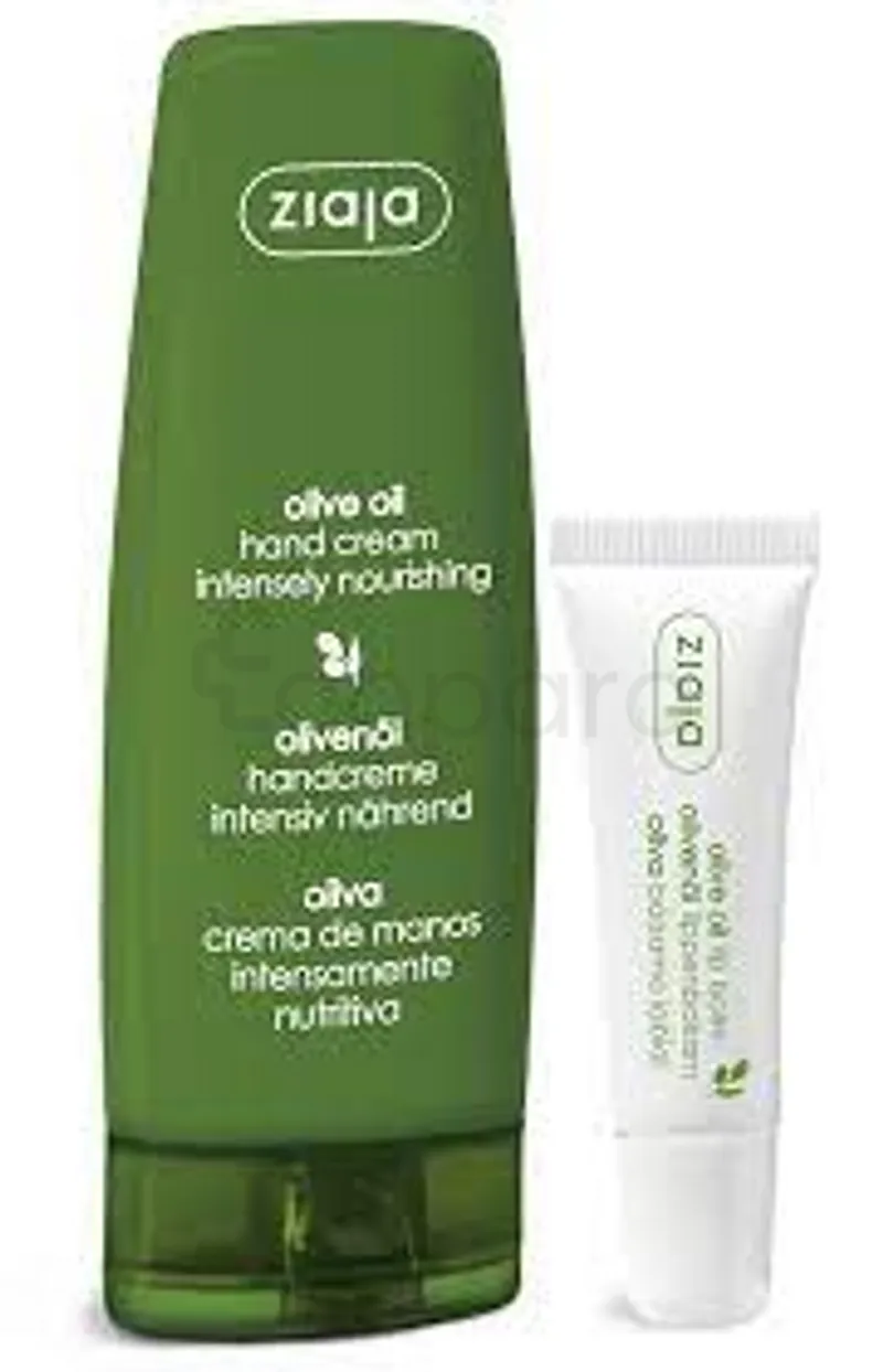 ZIAJA PACK CRÈME MAINS 80ML + BAUME À LÈVRES A L'OLIVE NATUREL 10ML